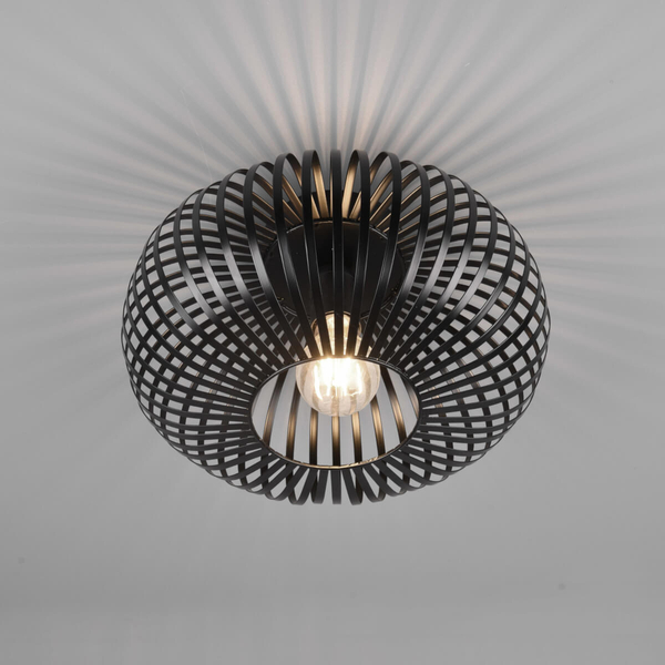 Lampa nasufitowa JOHANN 606903032 Trio klatka do jadalni czarna