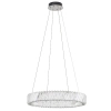 Kryształowa lampa wisząca LUXORA 11705 LED 30W 3000K glamour nikiel