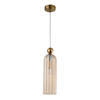 Wisząca lampa tuba Piega LP-939/1P amber Light Prestige bursztynowy szklany zwis do salonu