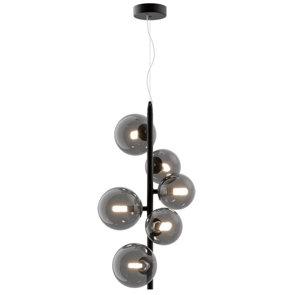 Kulista lampa wisząca Dallas MOD545PL-06B do salonu czarna