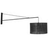 Lampa ścienna do sypialni Glorii 6639 z abażurem loft czarna