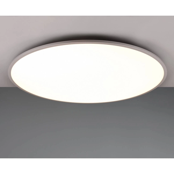 Ściemniany plafon z pilotem Yuma 641719187 LED 53W 3000-6500K biała srebrna