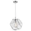 Szklana lampa wisząca kamień  ROCK P0488-01A-F4AC chrom przezroczysty