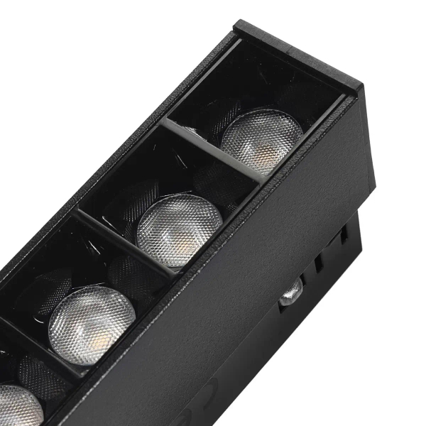 Lampa sufitowa do szyn magnetyczna 1253 LED 6W 4000K podłużna czarna