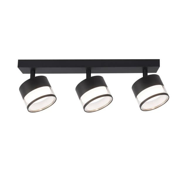Lampa sufitowaKendal LP-6331/3WS TR/BK do salonu reflektorki czarne