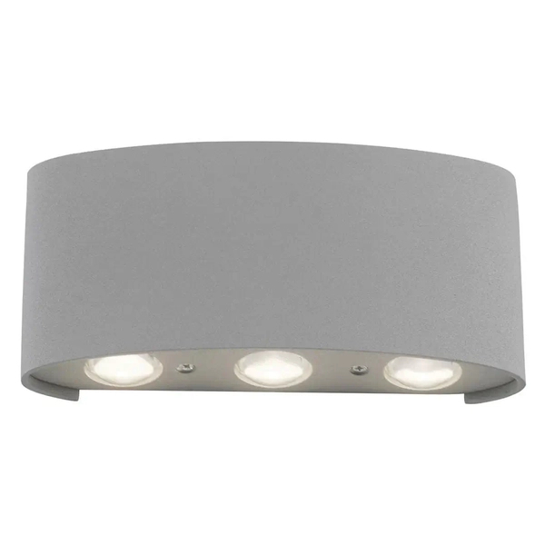 Metalowy kinkiet do ogrodu Carlo LED 4,8W 3000K lampa srebrna