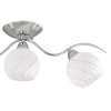 Klasyczna lampa sufitowa 8706/3 8C glamour szklana chrom