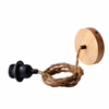 Bambusowa lampa zwis Boho ABR-NLW36-BH-E27 Abruzzo pleciona japandi brązowa