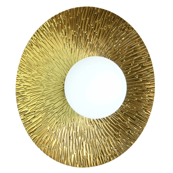 Naścienna lampa do sypialni SUN ST-FB230946-D35 metalowa złota biała