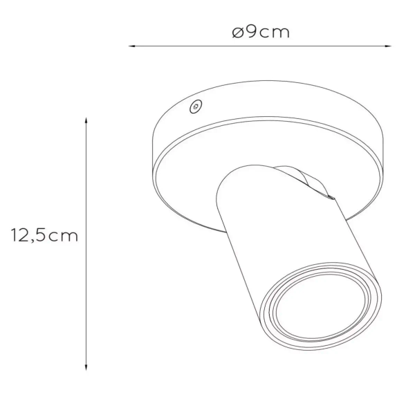Lampa sufitowa XYRUS 23954/06/31 Lucide rurka do gabinetu biała