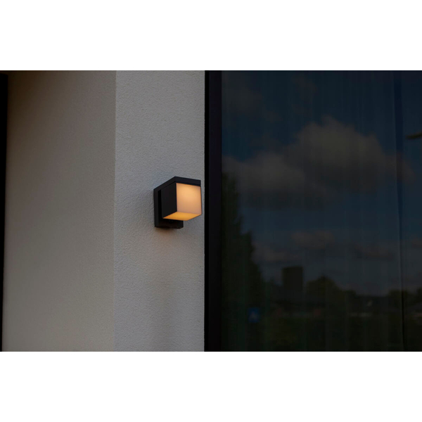 Kwadratowa lampa ścienna Prima 6993801118 IP54 LED 9,5W 3000K szary