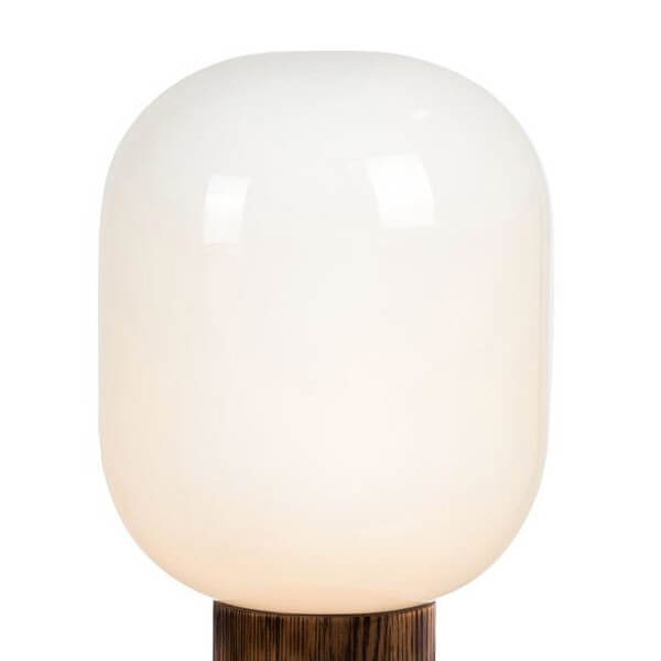 Stołowa lampka do salonu Skene 108663 Markslojd szkło biały drewniany