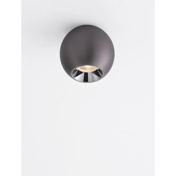 Kulista lampa sufitowa BAZENIO LE45521 LED 13W 3000K srebrna