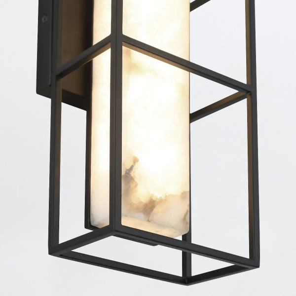 Ścienna lampa prostokąt Blakley QN-BLAKLEY-M-BK LED 13W 3000K IP44 czarny