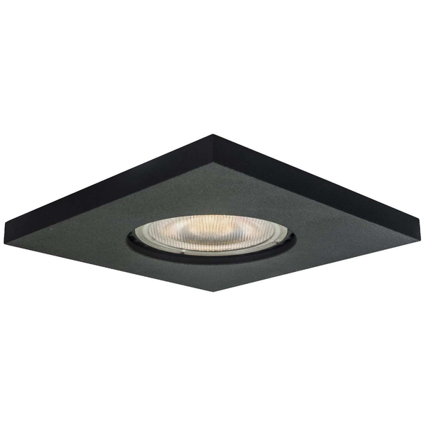 Sufitowa LAMPA wpuszczana LAGOS LP-440/1RS BK square Light Prestige metalowa OPRAWA kwadratowa WPUST podtynkowy IP65 czarna
