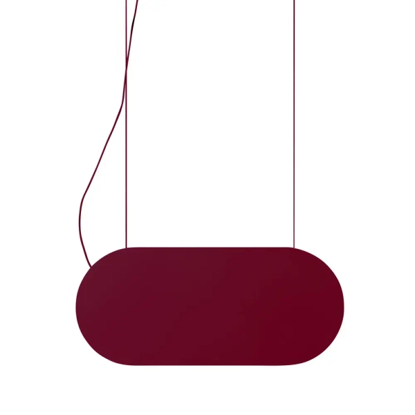 Modernistyczna lampa wisząca Malumi MLA644P2 LED 24W 3000K burgundowy