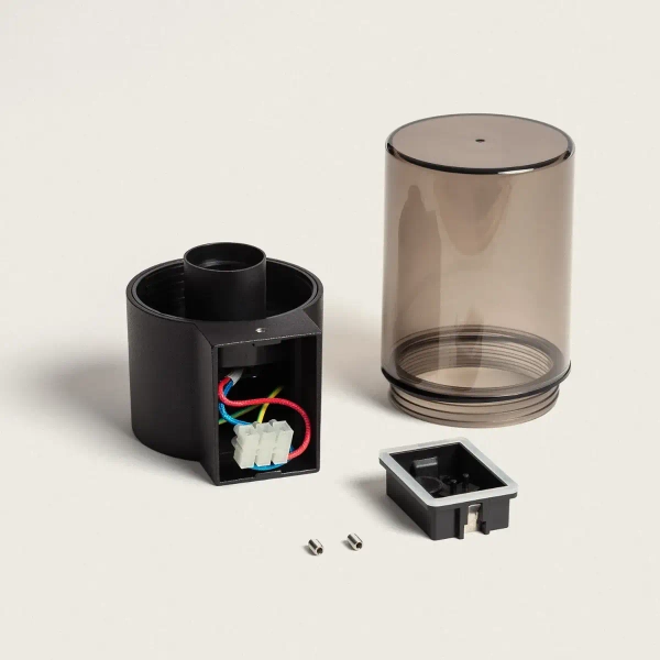 Szklana lampa na ściane Gardena Moderno ABR-KZP3-E27 Abruzzo IP54 czarny