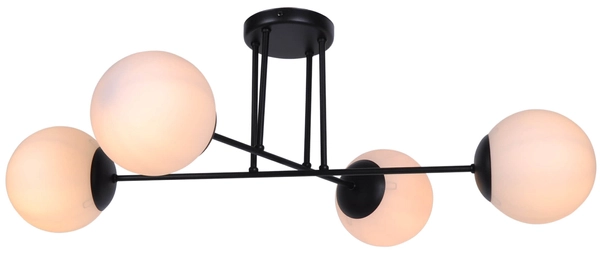 Lampa sufitowa Savoy K-4924 4-punktowa biała czarna