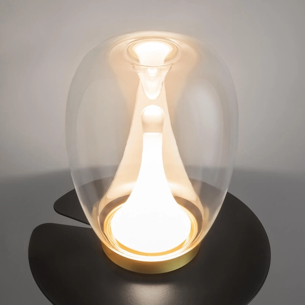 Nocna lampka Splash MOD282TL-L15G3K1 LED 9W 3000K złota przezroczysta