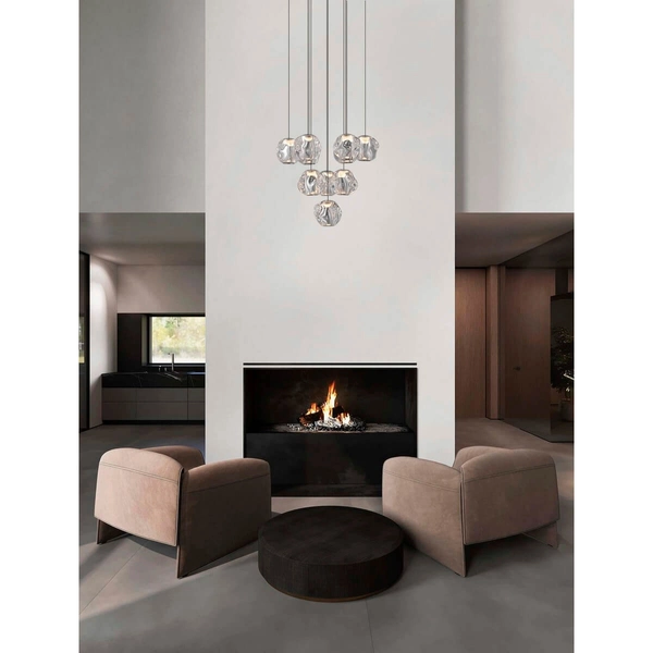 Wielopunktowa lampa wisząca CHEPEN LE44643 LED 48W 3000K czarny chrom