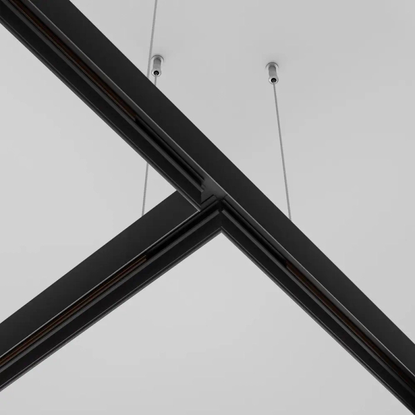 Złącze-T do systemu magnetycznego Exility TRA034CT-41B-DE metalowe czarne