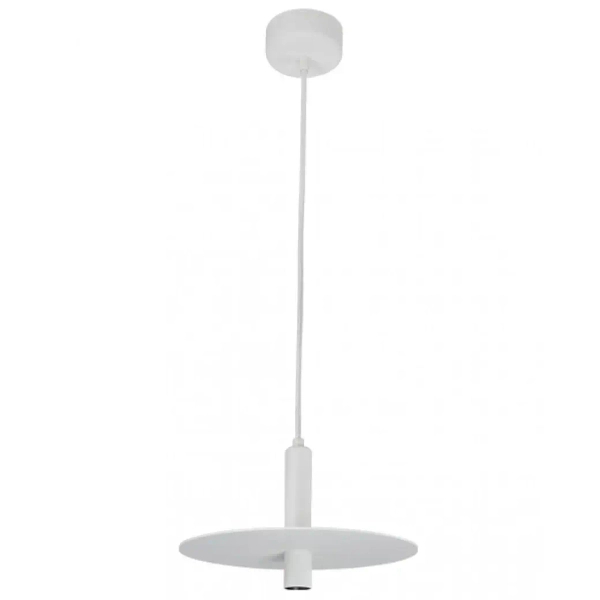 Okrągła lampa wisząca 18139-W LED 7W 3000K dysk biały