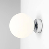 Kulisty kinkiet szklany Ball 1076C4_S Aldex lampa do pokoju biała chrom