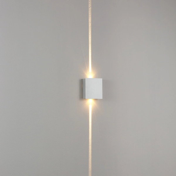 Kinkiet góra-dół Mollis 616002102 Elkim LED 2W 3000K do salonu biały