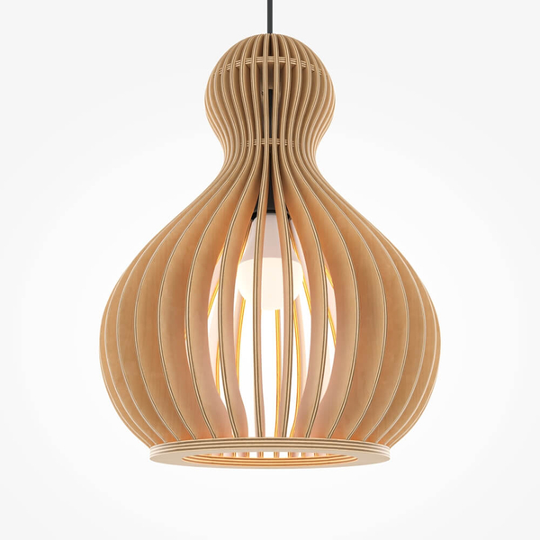 Lampa wisząca Roots MOD192PL-01W1 ekologiczna do kuchni czarna beżowa