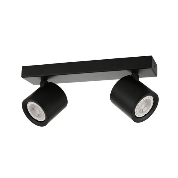 Kierunkowa lampa sufitowa Karlota reflektorki czarne