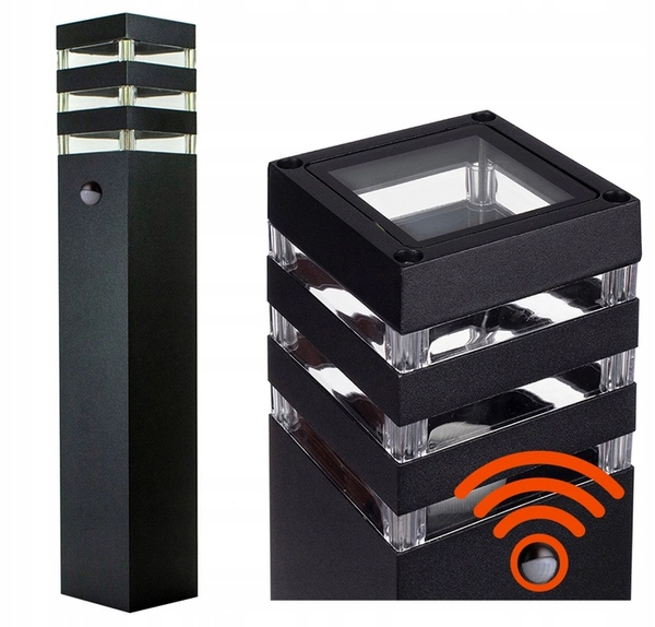 Słupek ogrodowy z czujnikiem ruchu Toro 8003 SuperLED IP44 czarny