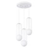 Kaskadowa lampa wisząca Brina SL.1335 Sollux nieregularna biała