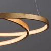 Pierścieniowa lampa wisząca Scribble 72479 Endon LED 31,5W 3000K ringi złote