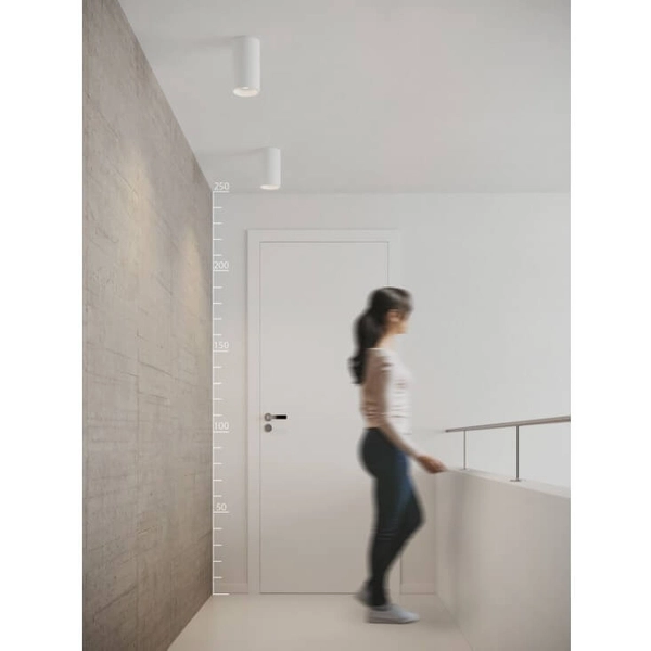 Plafon natynkowy REMO AZ0819 Azzardo tubka punktowy metalowy biały