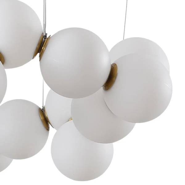 Wisząca lampa Coralli DP0254-800 Step LED 96W 3000K kule mosiądz biały
