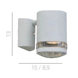 Ogrodowa LAMPA elewacyjna NOELL 338 Italux IP44 ścienna OPRAWA zewnętrzna kinkiet outdoor biały