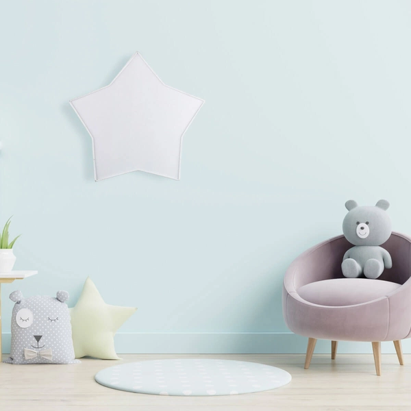 Natynkowa lampa Star 4514 gwiazdka do salonu metalowa biała