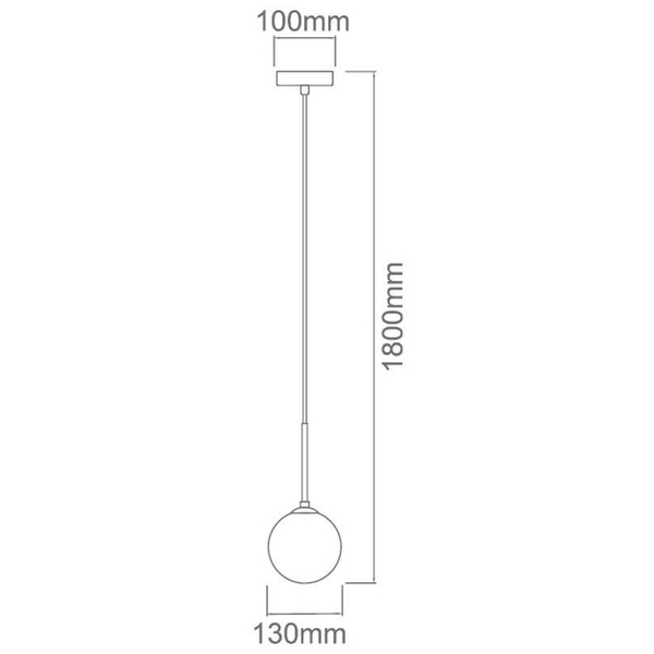 Wisząca LAMPA loftowa Bao Nero I Claro Orlicki Design szklana OPRAWA zwis kula ball przezroczysta czarna