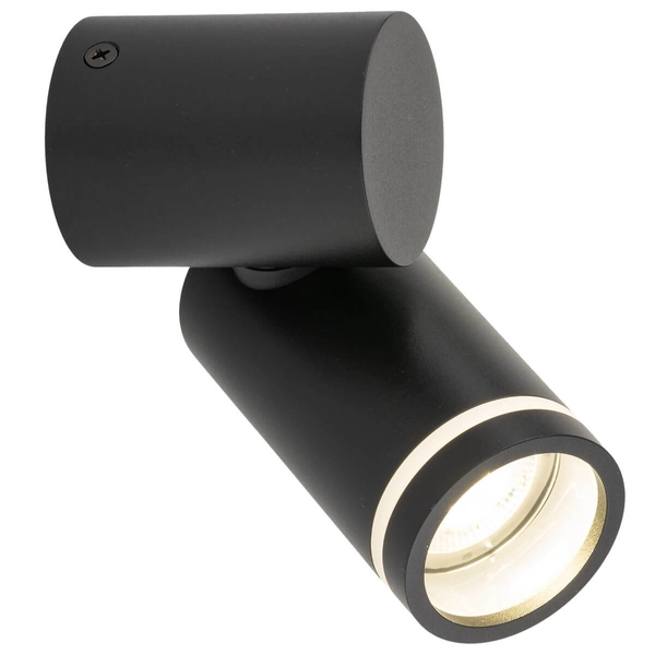 Regulowany kinkiet ścienny Jet 5349 tubka do przedpokoju czarny