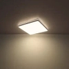 Kwadratowy plafon ULLY 48025OBSH Globo LED 24W 2700-6500K biały czarny