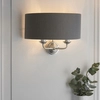 Lampa ścienna Highclere 94406 Endon podwójny antyk szary nikiel