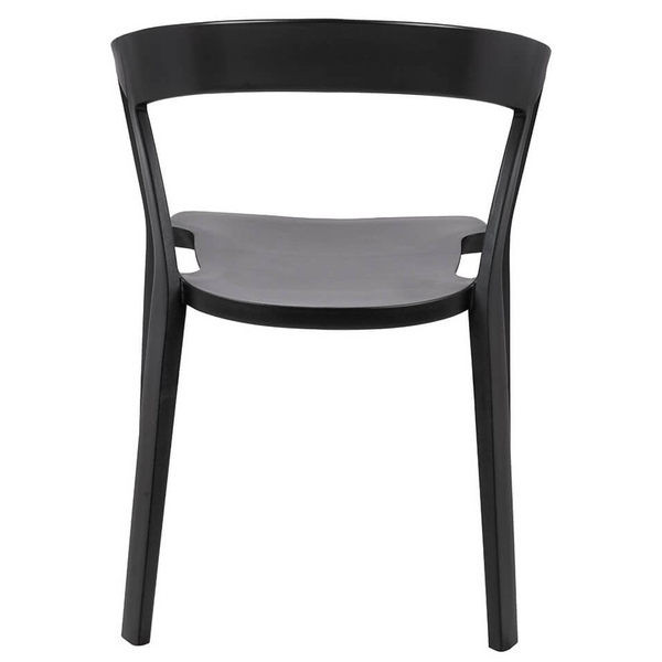 Minimalistyczne krzesło Vibia 210-APP.BLACK King Home czarne