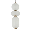 Jadalniana lampa wisząca kule Nico PND-8545-3-AB-WH LED 15W 3000K biała