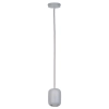 Ceramiczna zwisająca lampa Olo 1 41413 do sypialni okrągła szara