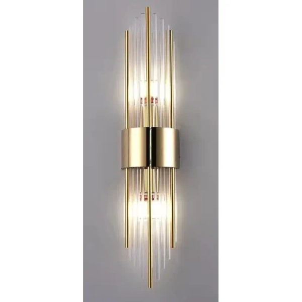 Lampa ścienna kryształowa ODESSA CGODEW1 do jadalni glamour złota