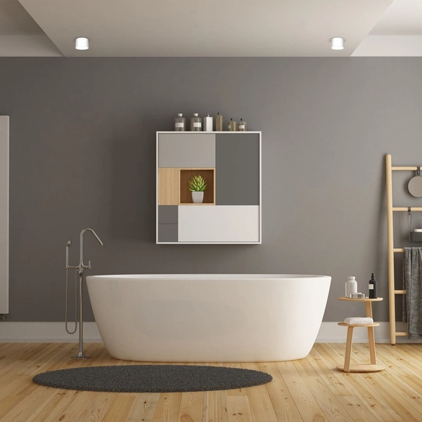 Pokojowa lampa sufitowa Dixie do przedpokoju loft biała