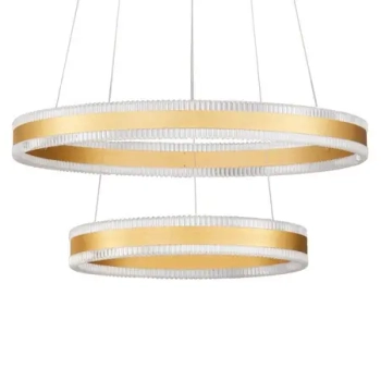 Podwójna lampa wisząca DONTERIO LE45399 LED 69W 3000K ringi złote