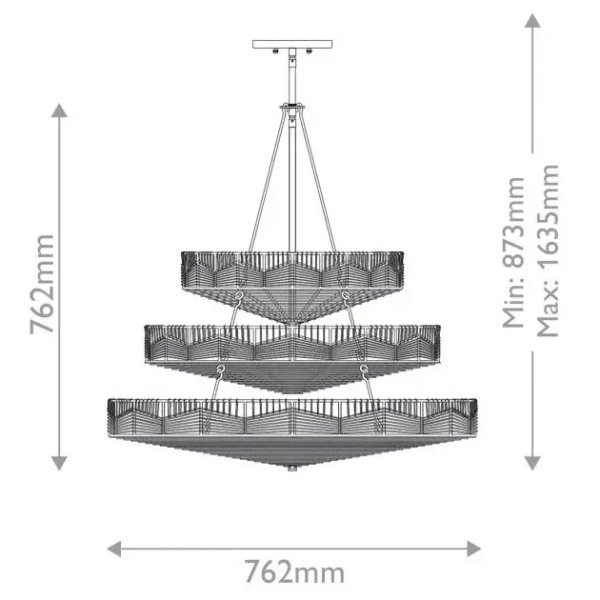 Ekologiczny żyrandol do salonu Ophelia QN-OPHELIA-13P-BK-CAM rattan brązowy