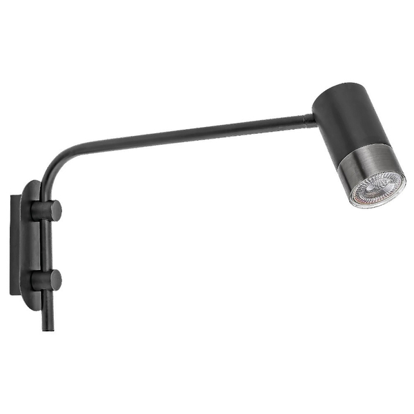 Nowoczesna LAMPA ścienna ZIRCON 5072 Rabalux kinkiet na wysięgniku czarny