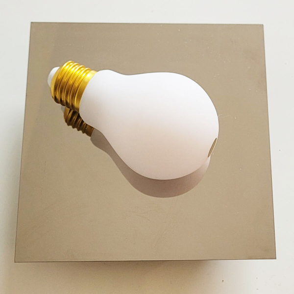 Przyścienna lampa żarówka BULB ST-8716W Step na przedpokój złoty biały